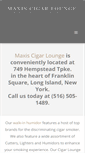 Mobile Screenshot of maxiscigarlounge.com