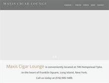 Tablet Screenshot of maxiscigarlounge.com